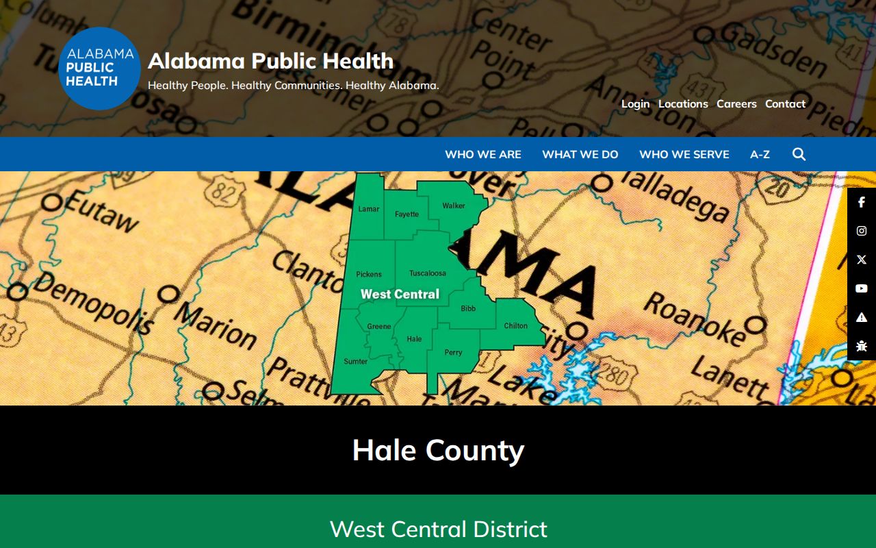 Hale County inmate records and Hale County Health Department contact information